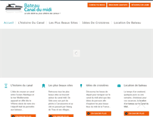 Tablet Screenshot of bateau-canaldumidi.com
